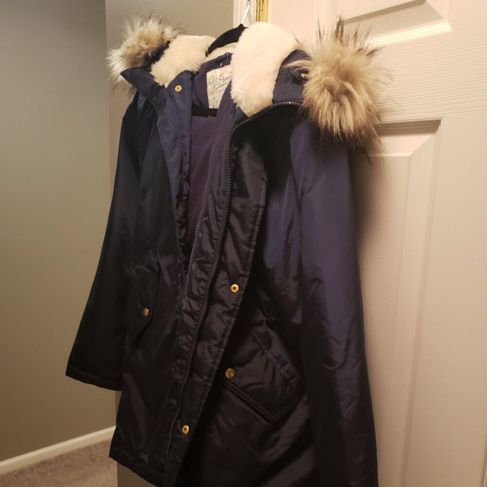 LIKE NEW Boys XL J Crew primaloft hooded winter coat